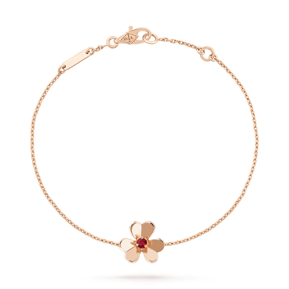 [Windsor Jewelry]FRIVOLE GOLD FLOWER PINK MALACHITE BRACELET