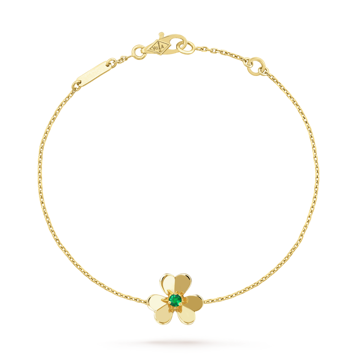 [Windsor Jewelry]FRIVOLE GOLD FLOWER PINK MALACHITE BRACELET