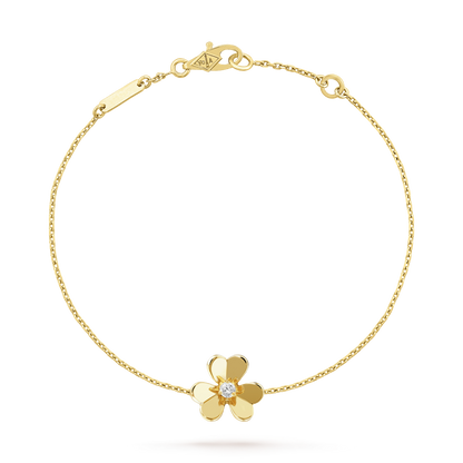 [Windsor Jewelry]FRIVOLE GOLD FLOWER PINK MALACHITE BRACELET