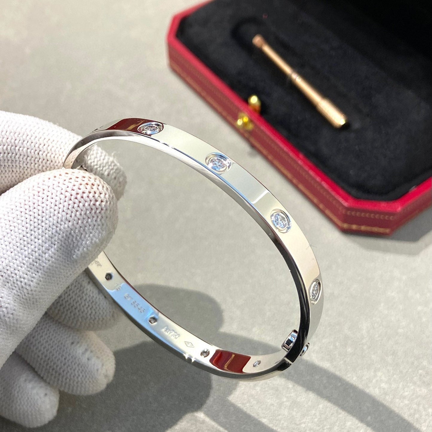 [Windsor Jewelry]LOVE BRACELET 6.1MM 10 DIAMONDS