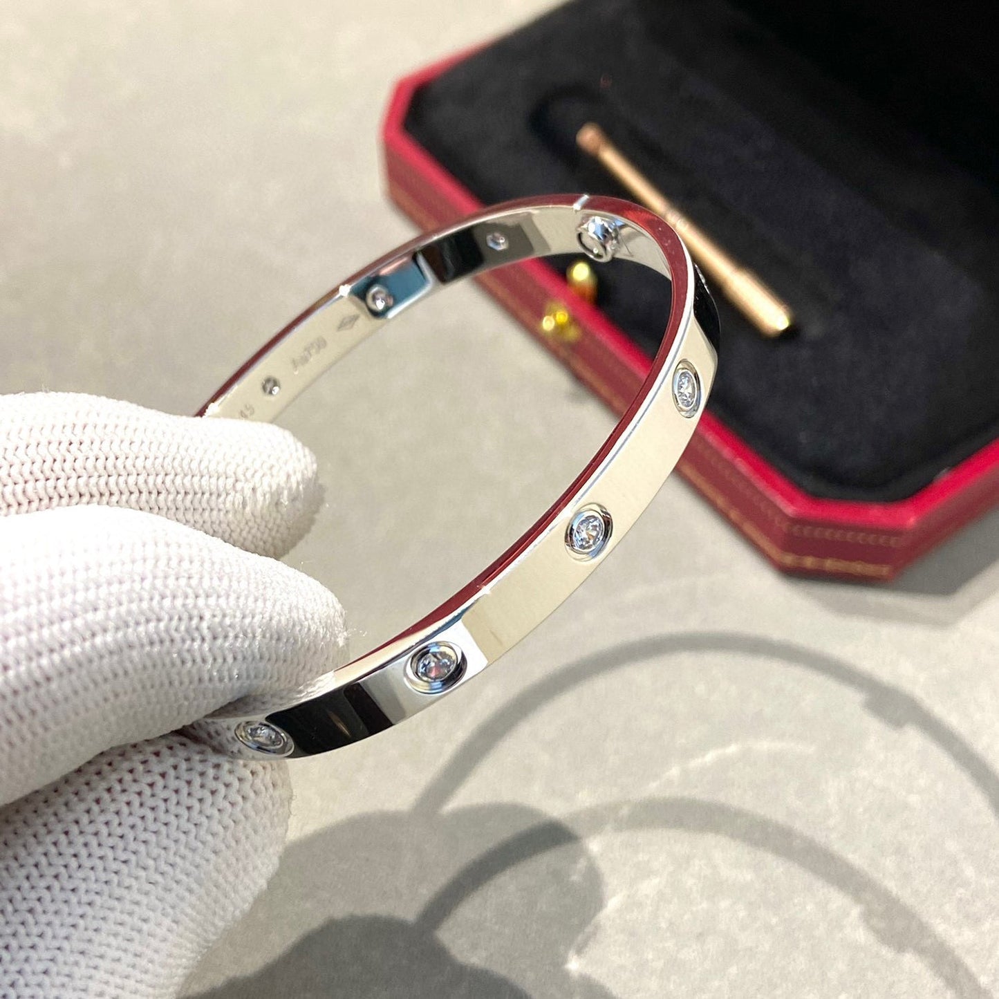 [Windsor Jewelry]LOVE BRACELET 6.1MM 10 DIAMONDS