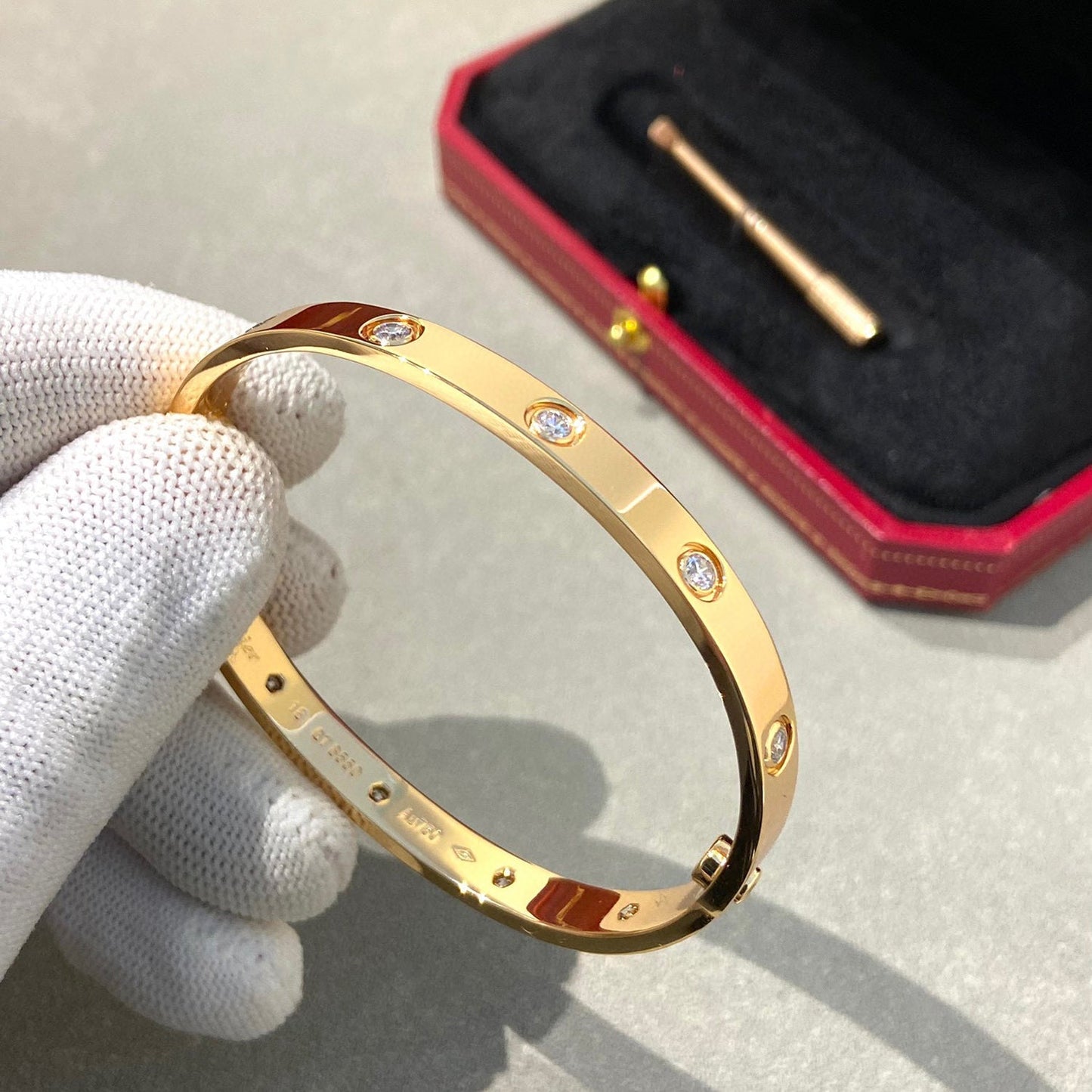 [Windsor Jewelry]LOVE BRACELET 6.1MM 10 DIAMONDS
