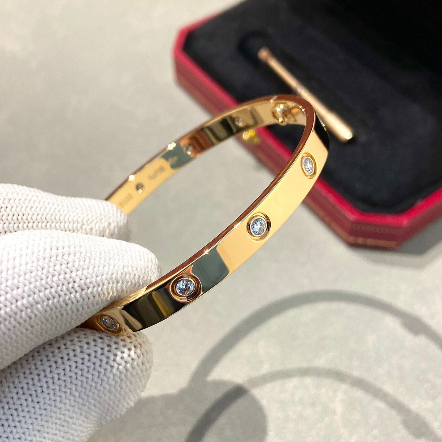 [Windsor Jewelry]LOVE BRACELET 6.1MM 10 DIAMONDS