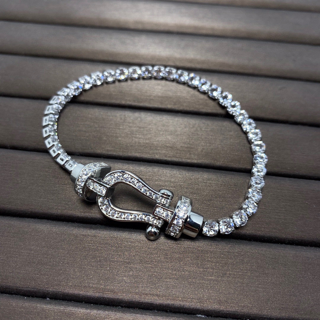 [Windsor Jewelry]FORCE  HORSESHOE  DIAMOND TENNIS BRACELET