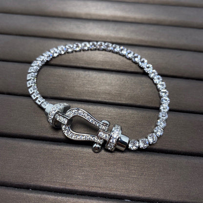 [Windsor Jewelry]FORCE  HORSESHOE  DIAMOND TENNIS BRACELET