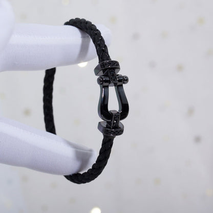 [Windsor Jewelry]FORCE LARGE SERIES HORSESHOE BLACK SAMURAI BRACELET