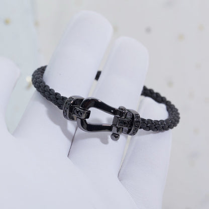 [Windsor Jewelry]FORCE LARGE SERIES HORSESHOE BLACK SAMURAI BRACELET