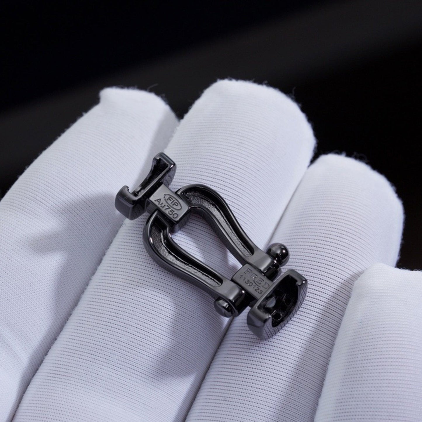 [Windsor Jewelry]FORCE LARGE SERIES HORSESHOE BLACK SAMURAI BRACELET