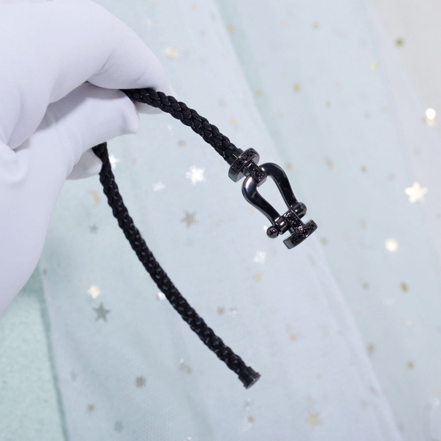 [Windsor Jewelry]FORCE LARGE SERIES HORSESHOE BLACK SAMURAI BRACELET