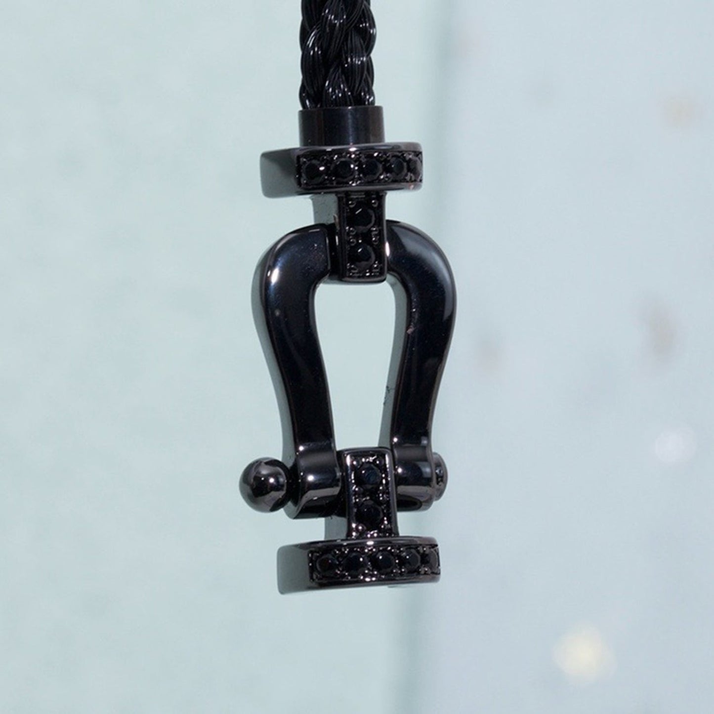 [Windsor Jewelry]FORCE LARGE SERIES HORSESHOE BLACK SAMURAI BRACELET