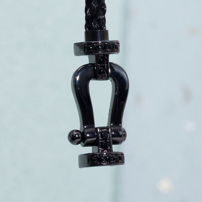 [Windsor Jewelry]FORCE LARGE SERIES HORSESHOE BLACK SAMURAI BRACELET