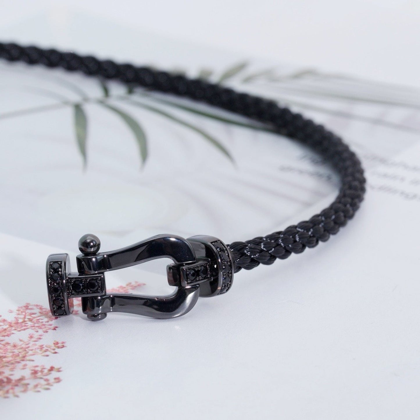 [Windsor Jewelry]FORCE LARGE SERIES HORSESHOE BLACK SAMURAI BRACELET
