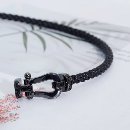 [Windsor Jewelry]FORCE LARGE SERIES HORSESHOE BLACK SAMURAI BRACELET