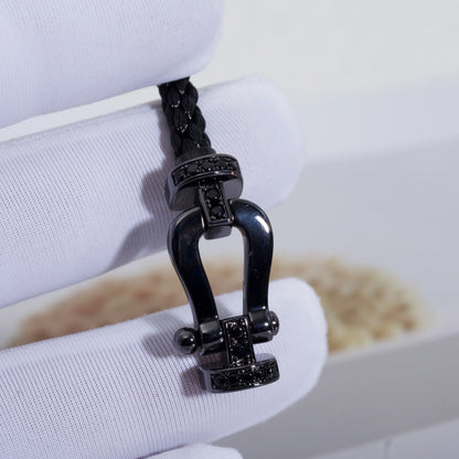 [Windsor Jewelry]FORCE LARGE SERIES HORSESHOE BLACK SAMURAI BRACELET