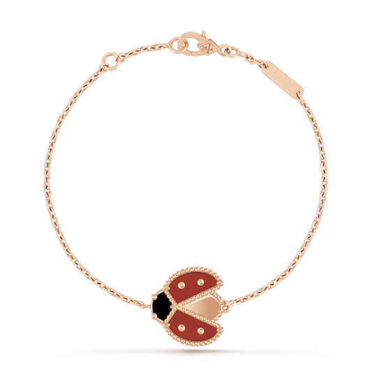 [Windsor Jewelry]LUCKY SPRING 1 MOTIF PINK GOLD BRACELET