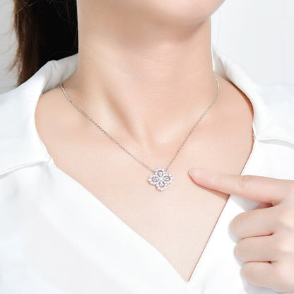 [Windsor Jewelry]LOOP NECKLACE FULL MOTIF DIAMOND 16MM MULTIPLE COLORS