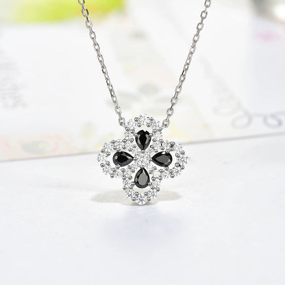 [Windsor Jewelry]LOOP NECKLACE FULL MOTIF DIAMOND 16MM MULTIPLE COLORS