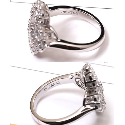 [Windsor Jewelry]LOOP RING FULL MOTIF DIAMOND 16MM SILVE