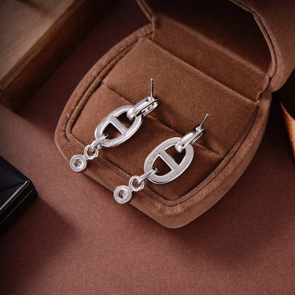 [Windsor Jewelry]HM CHAINE DIAMOND EARRINGS