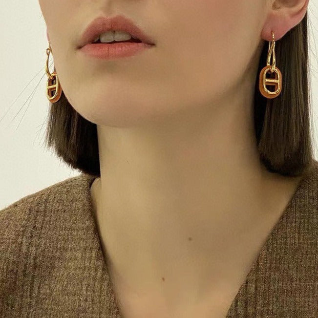 [Windsor Jewelry]HM O'MAILLON GOLD EARRINGS