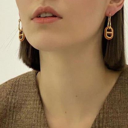 [Windsor Jewelry]HM O'MAILLON GOLD EARRINGS