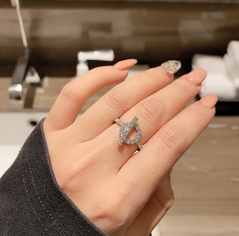 [Windsor Jewelry]ECHAPPEE RING SILVER DIAMOND