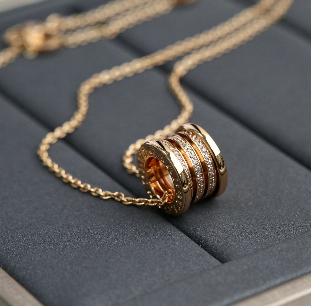 [Windsor Jewelry]ZERO 1 PINK GOLD DIAMOND NECKLACE