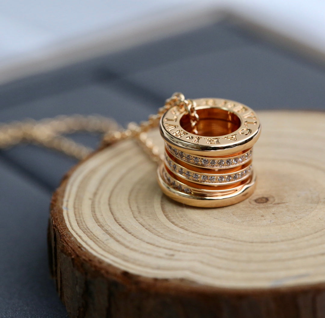 [Windsor Jewelry]ZERO 1 PINK GOLD DIAMOND NECKLACE