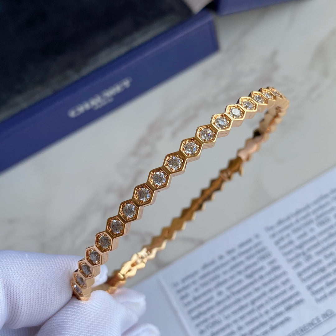 [Windsor Jewelry]BEE LOVE GOLD BRACELET FULL DIAMOND