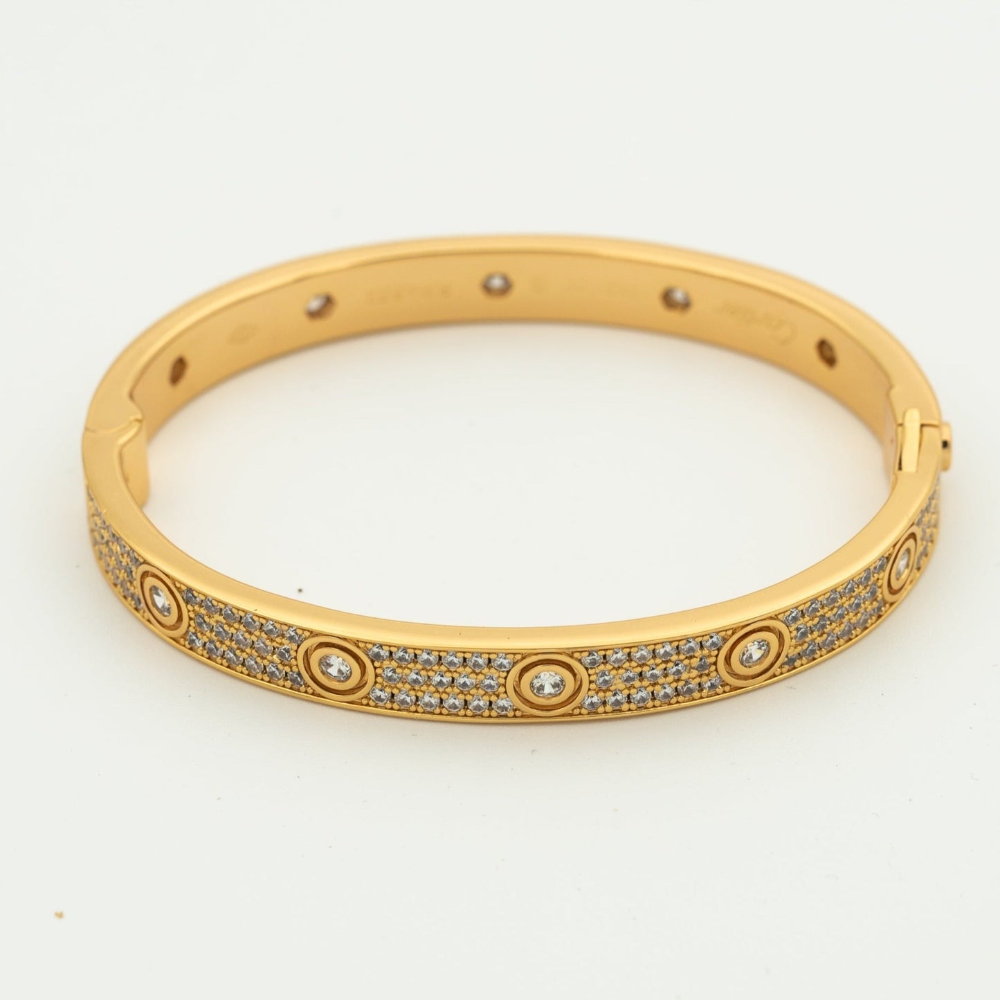 [Windsor Jewelry]LOVE BRACELET 6.1MM DIAMOND-PAVED 10 BIG DIAMONDS