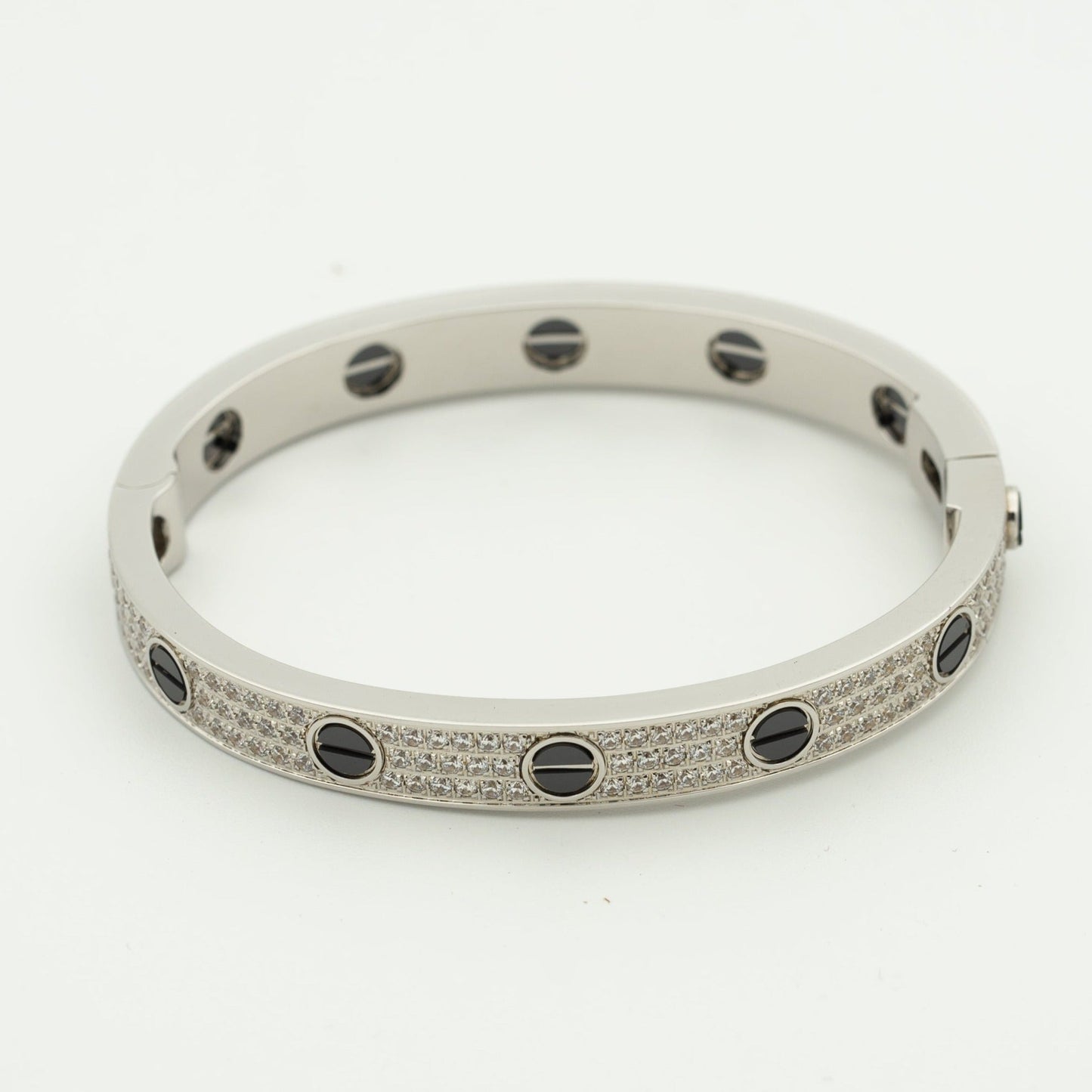 [Windsor Jewelry]LOVE BRACELET 6.1MM DIAMOND-PAVED CERAMIC