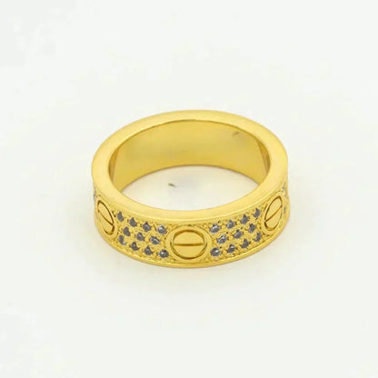 [Windsor Jewelry]LOVE RING 5.5MM DIAMONDS PAVED