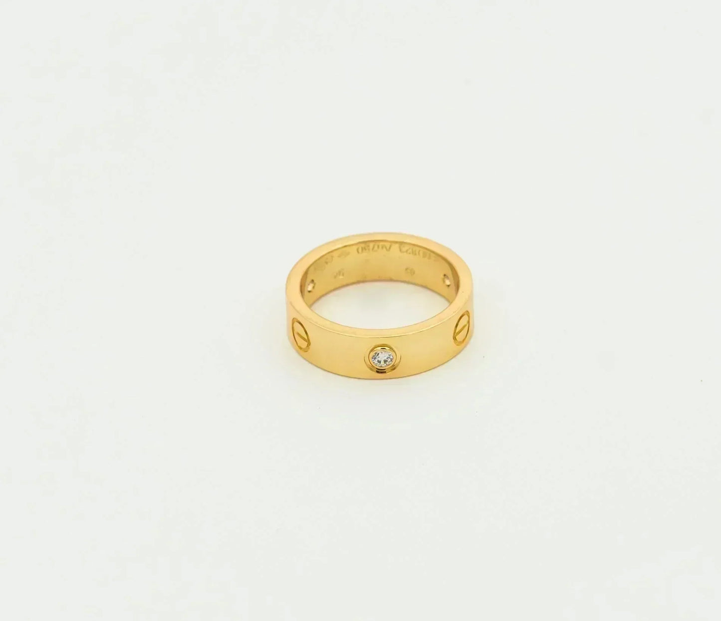 [Windsor Jewelry]LOVE RING 5.5MM 3 DIAMONDS GOLD
