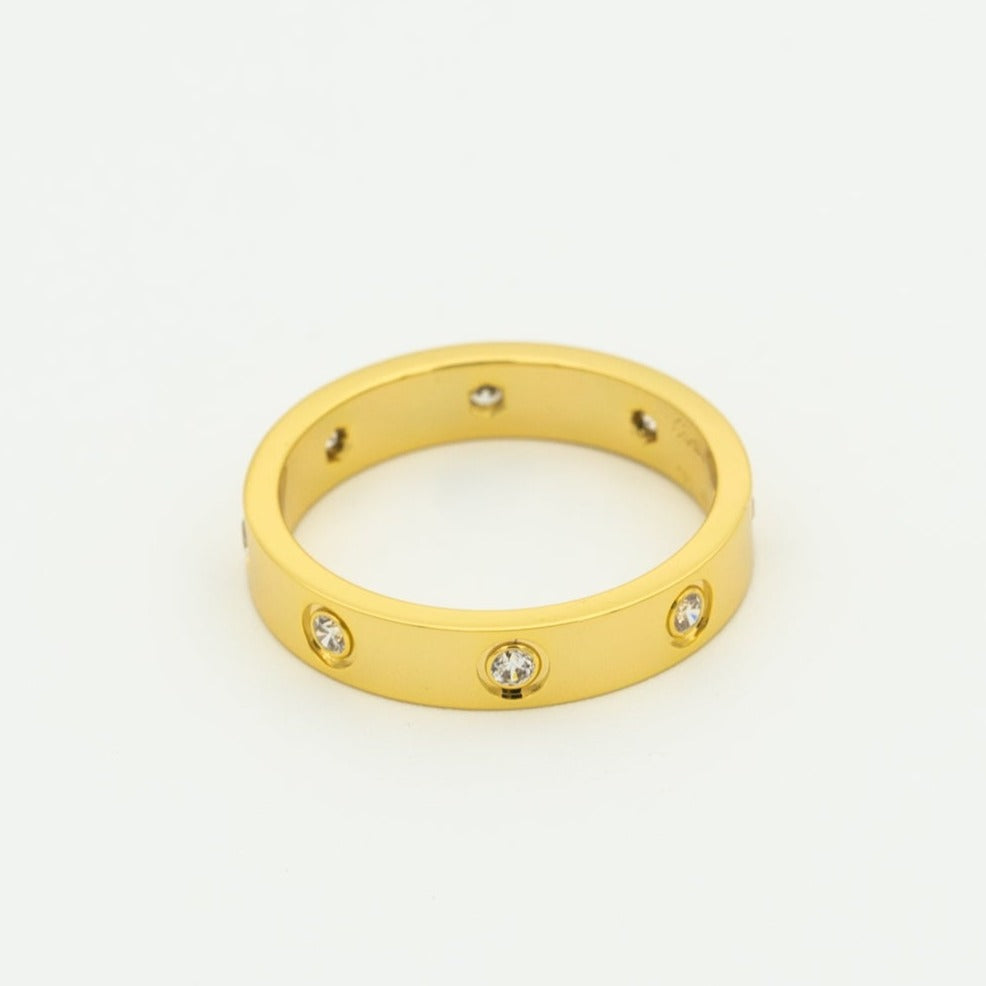 [Windsor Jewelry]LOVE RING 3.6MM 8 DIAMONDS