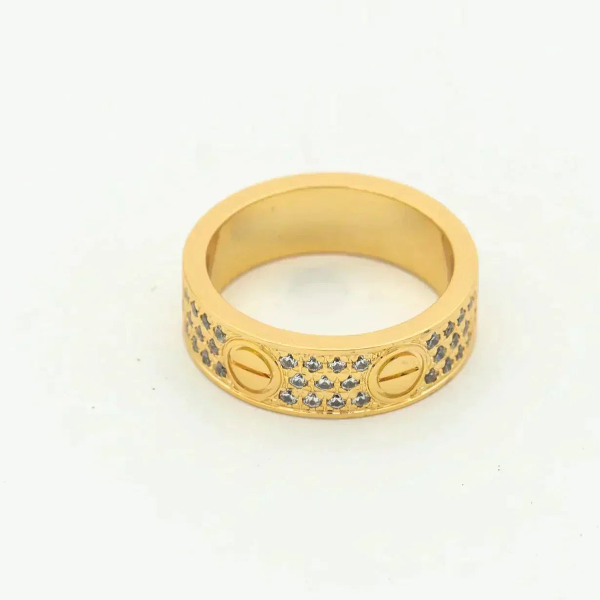 [Windsor Jewelry]LOVE RING 5.5MM DIAMONDS PAVED