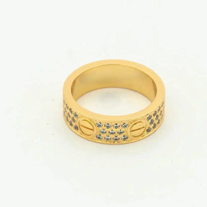 [Windsor Jewelry]LOVE RING 5.5MM DIAMONDS PAVED