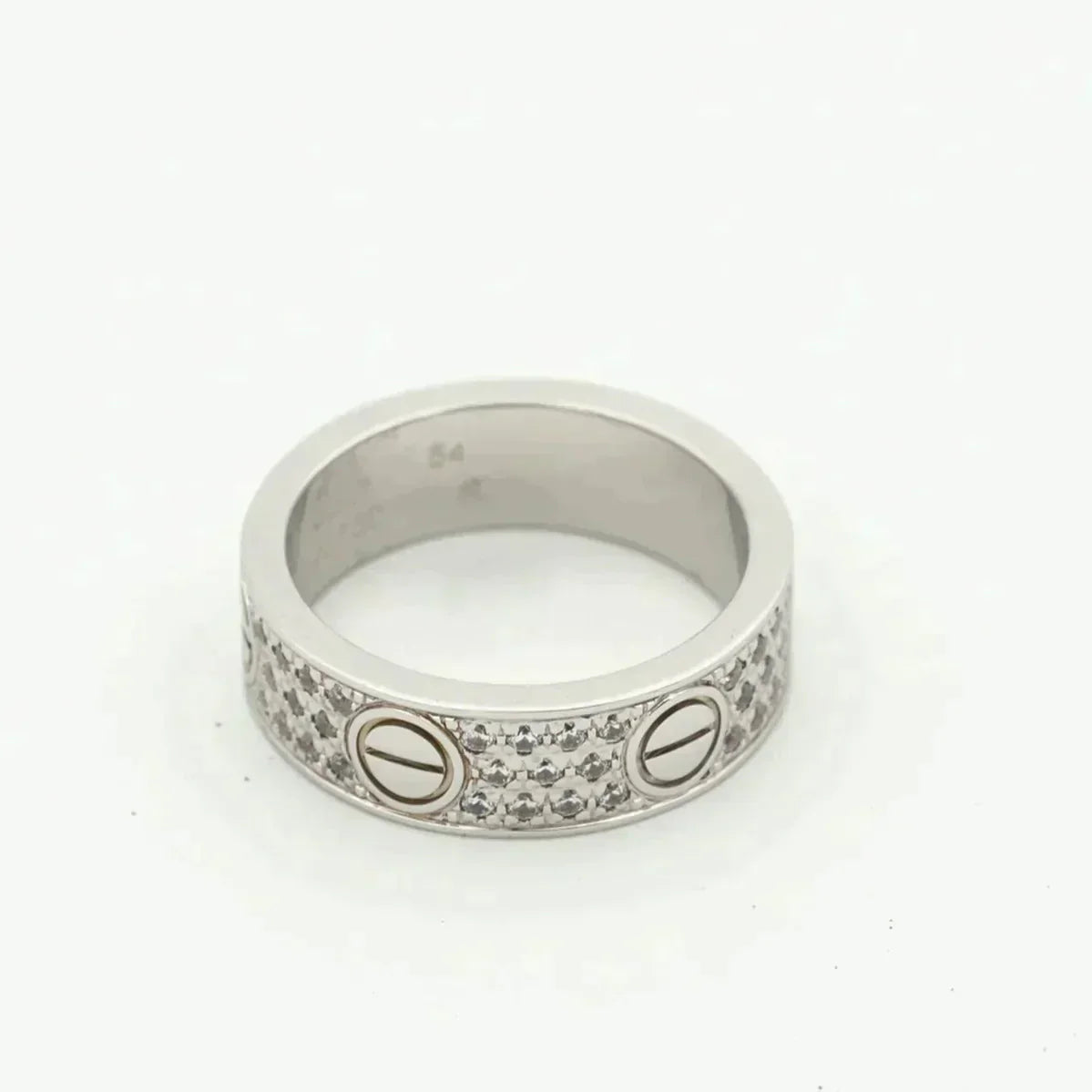 [Windsor Jewelry]LOVE RING 5.5MM DIAMONDS PAVED