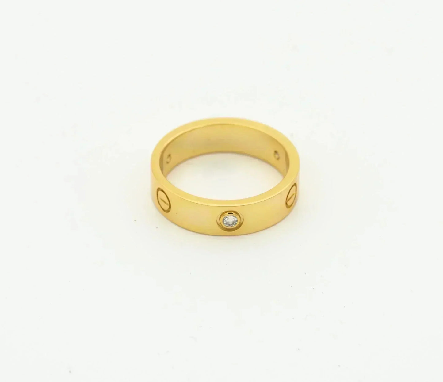 [Windsor Jewelry]LOVE RING 4MM 1 DIAMOND GOLD