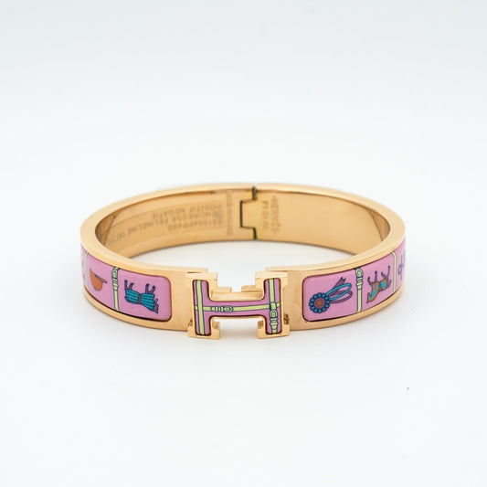 [Windsor Jewelry]H PINK GOLD BRACELET PINK CERAMIC