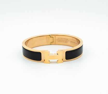 [Windsor Jewelry]H BLACK BRACELET