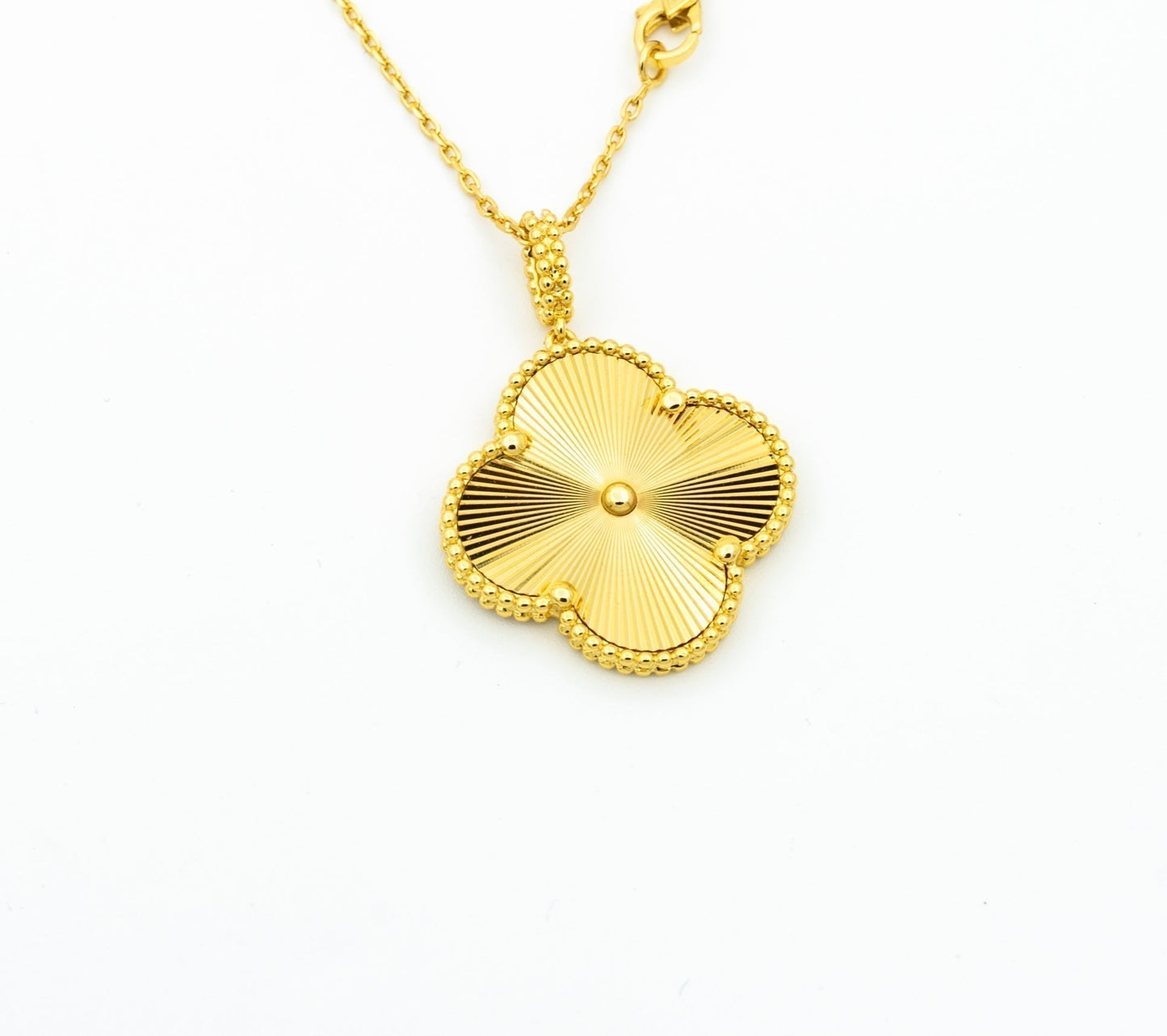 [Windsor Jewelry]CLOVER 25MM PEDANT NECKLACE GOLD