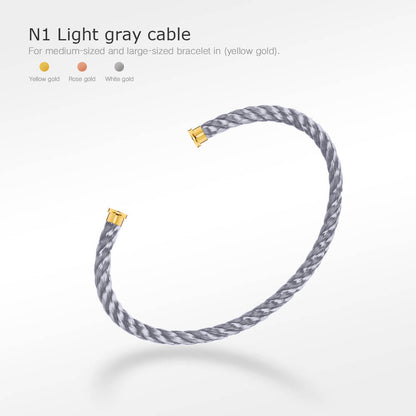 [Windsor Jewelry]FORCE SERIES BRACELET CABLES 50 CHOICES (DIY SELECTION)