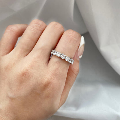 [Windsor Jewelry]Eternity Round Cut Tennis Ring