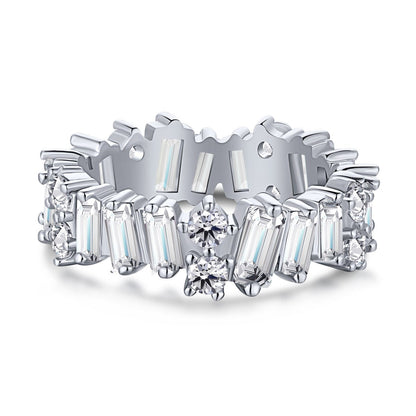 [Windsor Jewelry]Delicate Multi Shape Tennis Ring