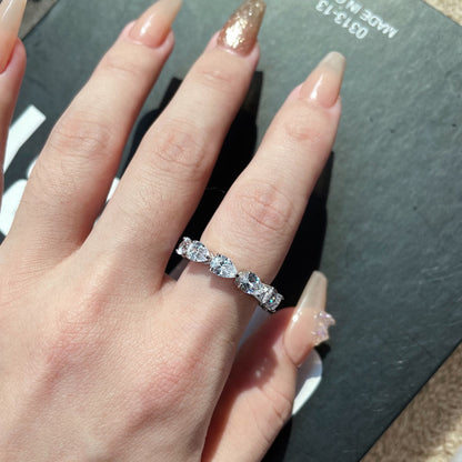 [Windsor Jewelry]Exquisite Pear Cut Tennis Ring
