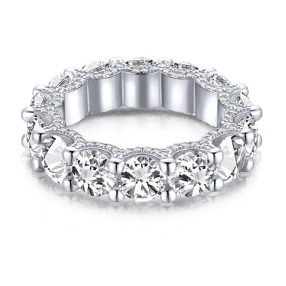[Windsor Jewelry]Gorgeous Round Cut Tennis Ring
