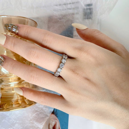 [Windsor Jewelry]Eternity Round Cut Tennis Ring