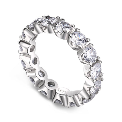 [Windsor Jewelry]Eternity Round Cut Tennis Ring
