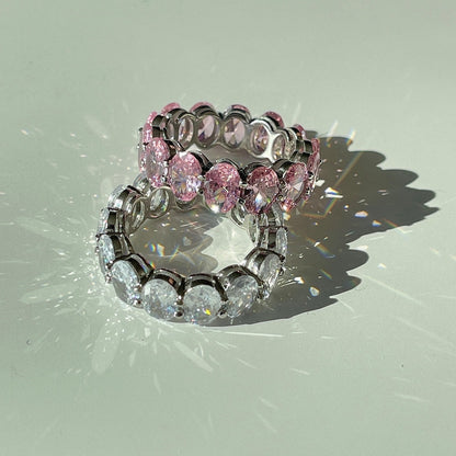 [Windsor Jewelry]Dainty Elongated Cushion Cut Tennis Ring