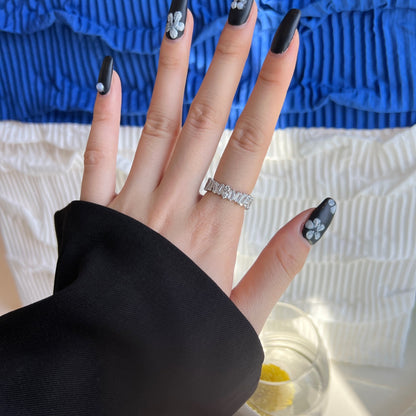 [Windsor Jewelry]Delicate Multi Shape Tennis Ring
